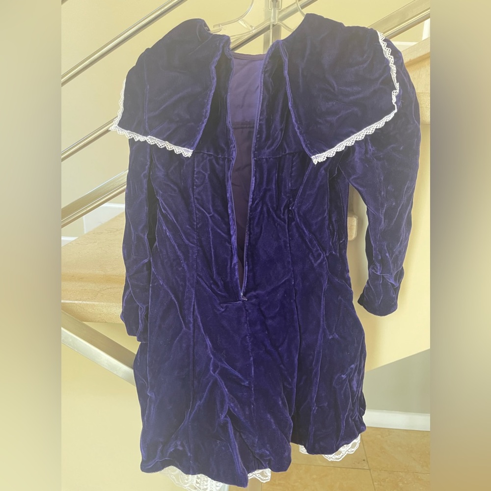 VINTAGE JESICA MCCLINTOCK PURPLE FORMAL DRESS - Picture 3 of 11